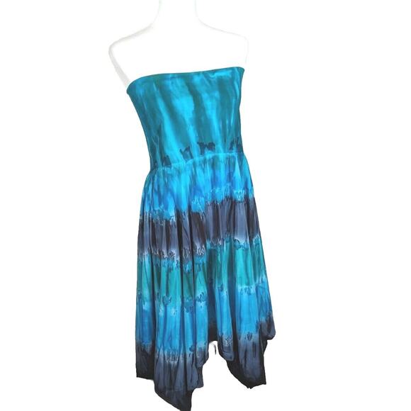 Now & Then Dress/Skirt Jagged Hemline Bust 32 -36 Can Be Worn On Waist - Picture 1 of 10